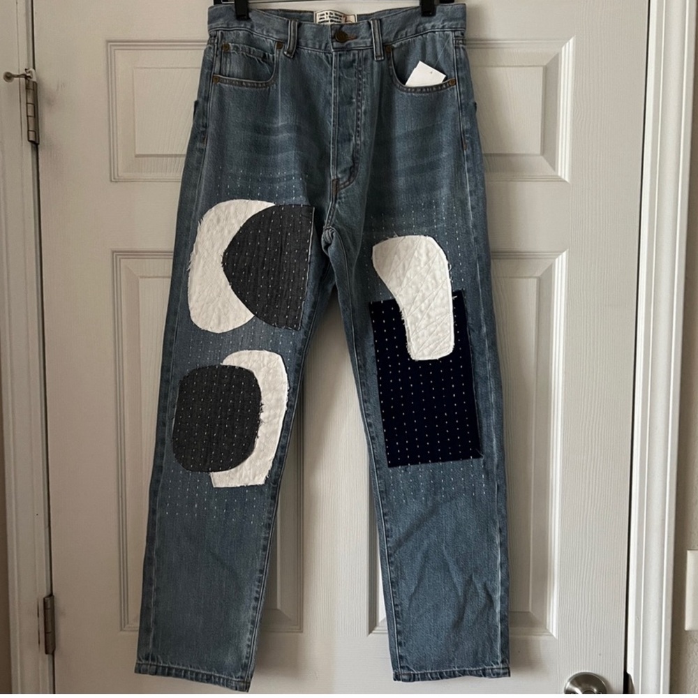 Sr vs. Sandrine Rose NWT PATCHWORK JEANS.